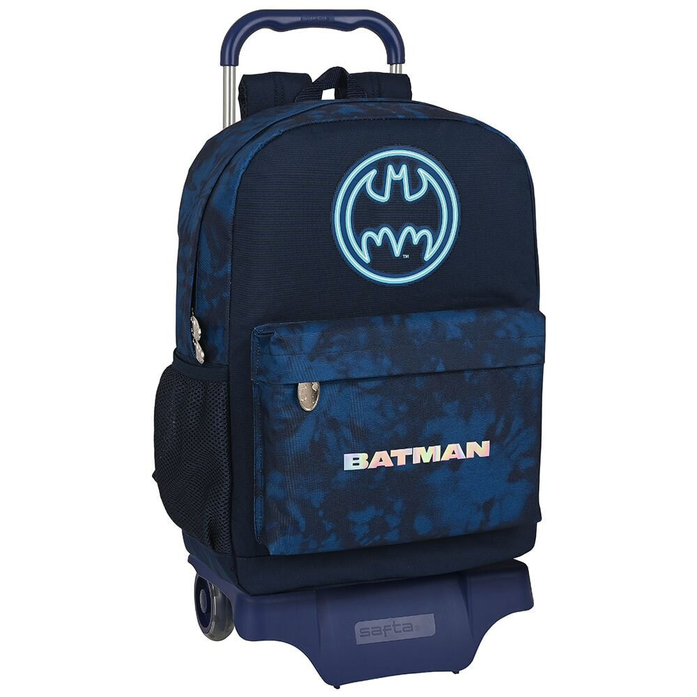 SAFTA With Trolley Wheels Batman Legendary Backpack