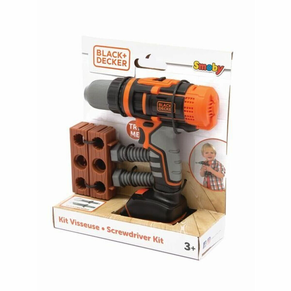 Toy drill Smoby Black + Decker