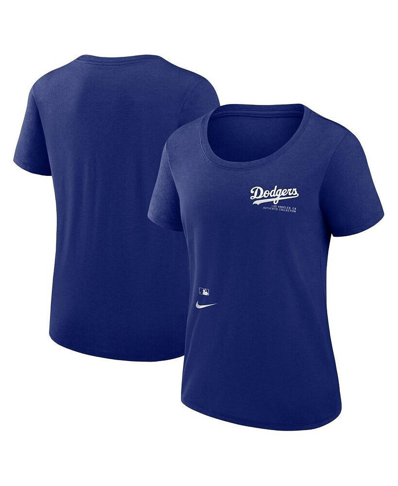 Nike women's Royal Los Angeles Dodgers Authentic Collection Performance Crew Neck T-shirt