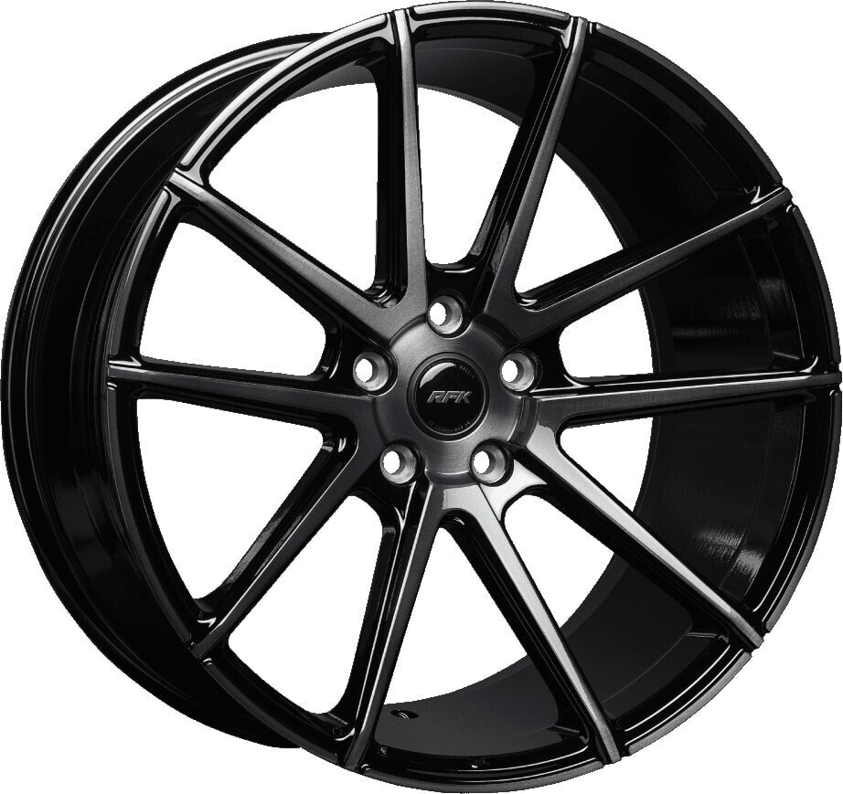 Колесный диск литой RFK Wheels GLS302 gloss black brushed face 8.5x19 ET35 - LK5/108 ML82