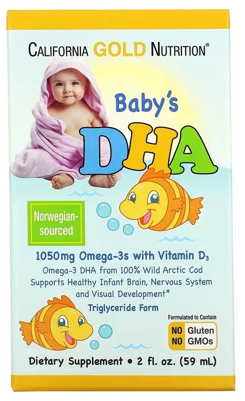 Baby's DHA, Omega-3s with Vitamin D3, 1,050 mg, 2 fl oz (59 ml)