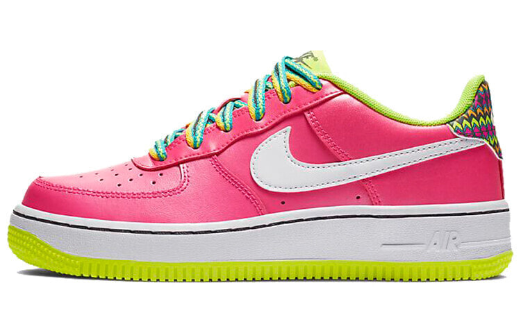 Nike Air Force 1 Low 复古 休闲 低帮 板鞋 GS 粉黄白 / Кроссовки Nike Air Force 1 Low GS CW5761-600