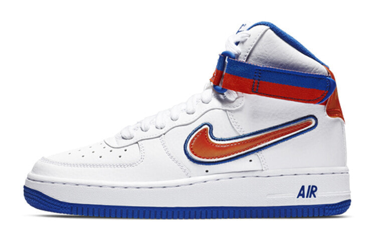 Nike Air Force 1 High LV8 Sport 尼克斯 高帮 板鞋 男女同款 白蓝红 / Кроссовки Nike Air Force 1 High LV8 Sport AV3804-100