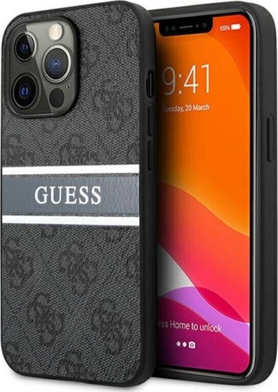 Guess Etui Guess GUHCP13X4GDGR Apple iPhone 13 Pro Max szary/grey hardcase 4G Stripe