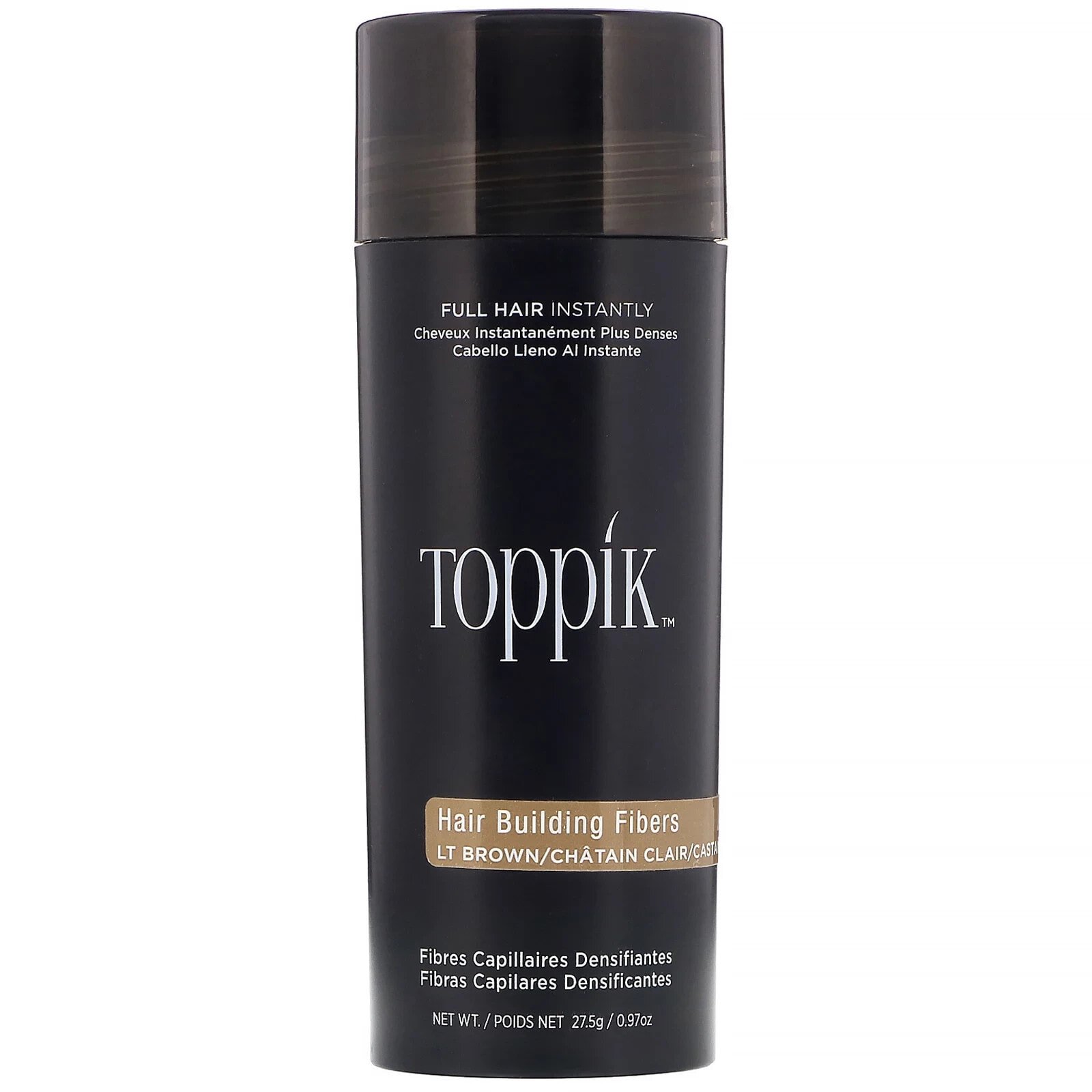 Toppik, Hair Building Fibers, волокна, оттенок коричневый, 27,5 г