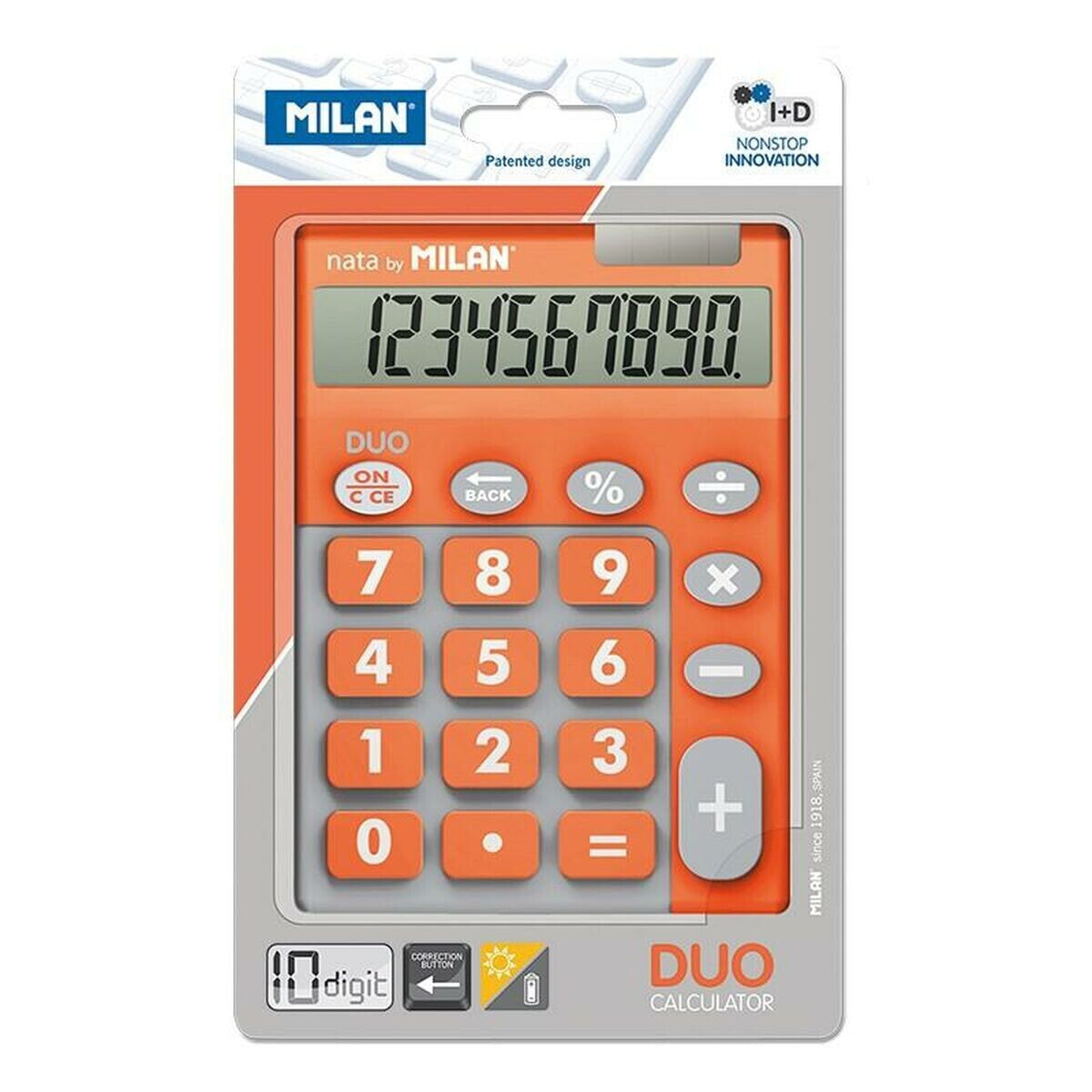 Calculator Milan DUO Orange 14,5 x 10,6 x 2,1 cm