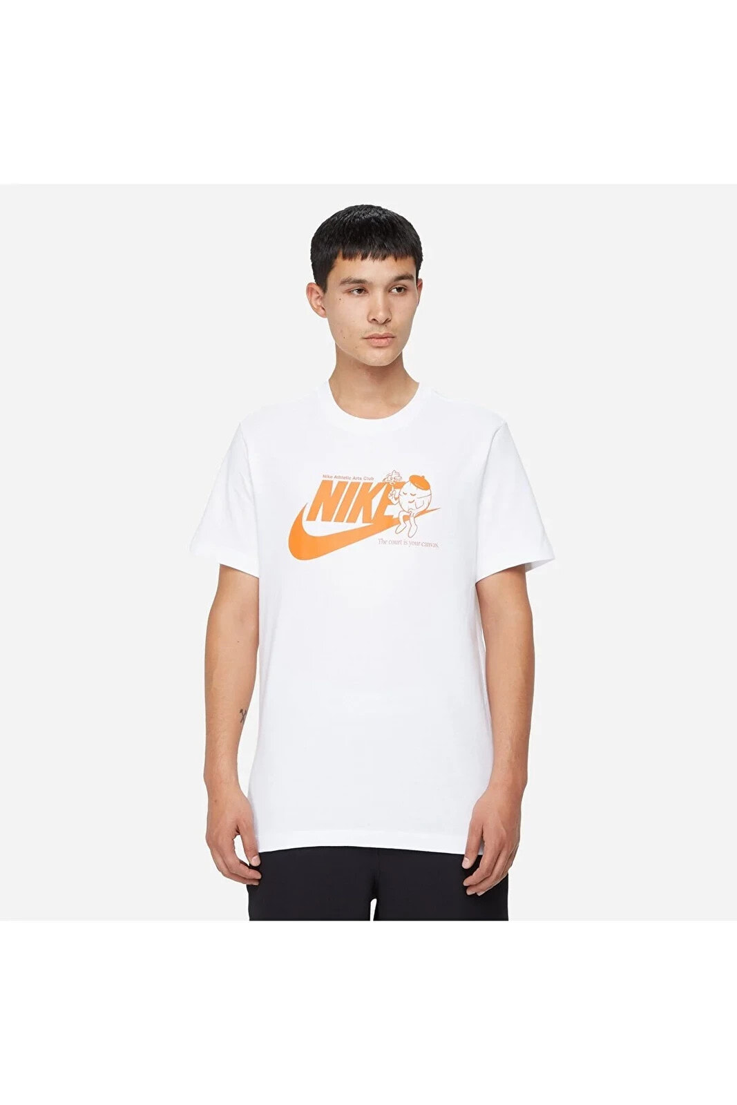 Sportswear Erkek Beyaz Günlük Stil T-Shirt
