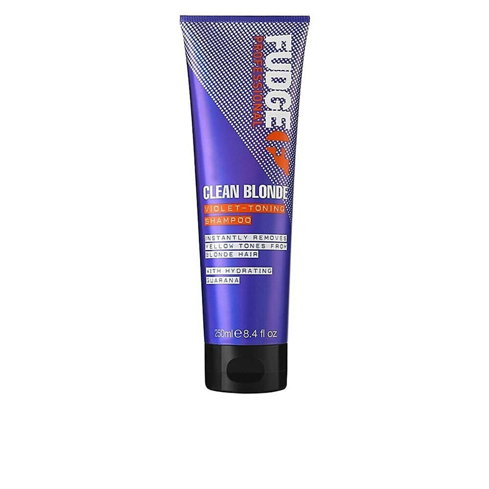 Fudge Professional Clean Blonde Violet Toning Shampoo Оттеночный фиолетовый шампунь, против желтизны светлых волос 250 мл