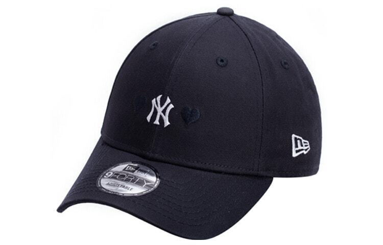 New Era 纽亦华 MLB系列 NY 小LOGO 双爱心弯檐棒球帽 藏青色 / Шапка New Era MLB NY LOGO 12361650