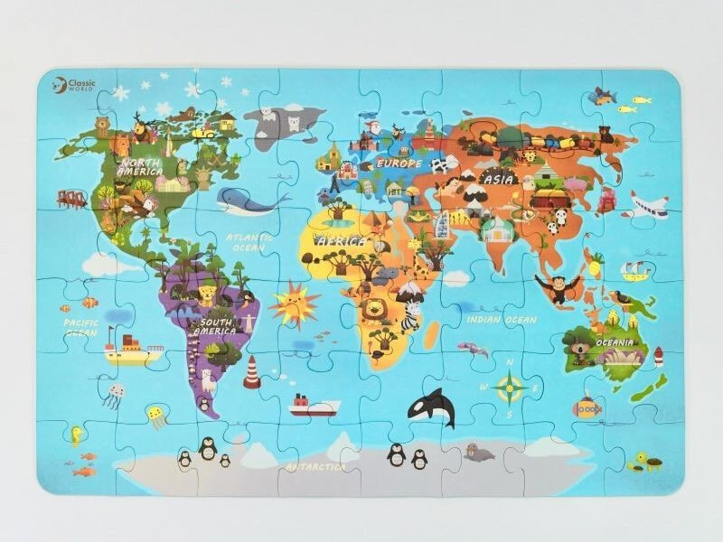 Classic World CLASSIC WORLD Puzzle Mapa Świata