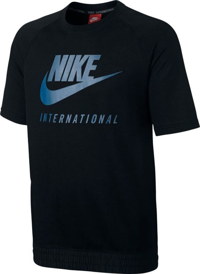 Nike Koszulka męska NK INTL CRW SS czarna r. L (834306-010-S)