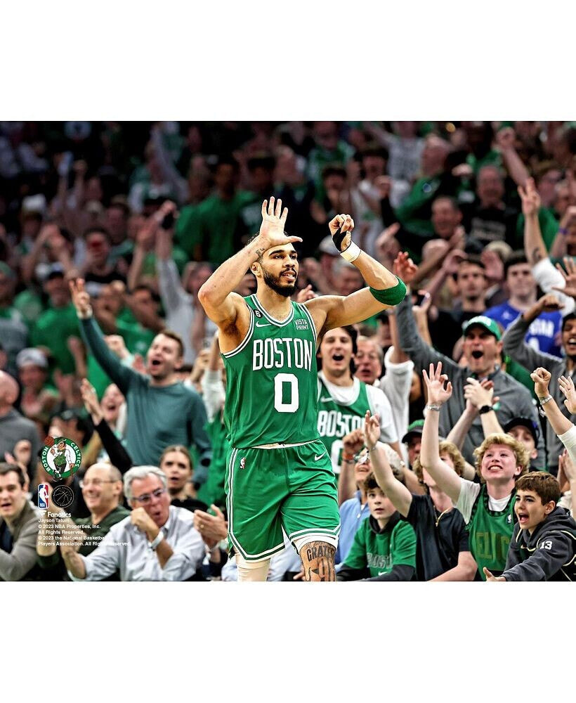 Fanatics Authentic jayson Tatum Boston Celtics Unsigned Game 7 51-Point Celebration Spotlight 16