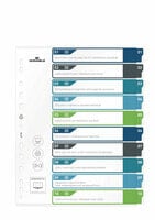 Durable 679527 - Blank tab index - Polypropylene (PP) - Multicolour - Portrait - A4+ - 0.27 mm