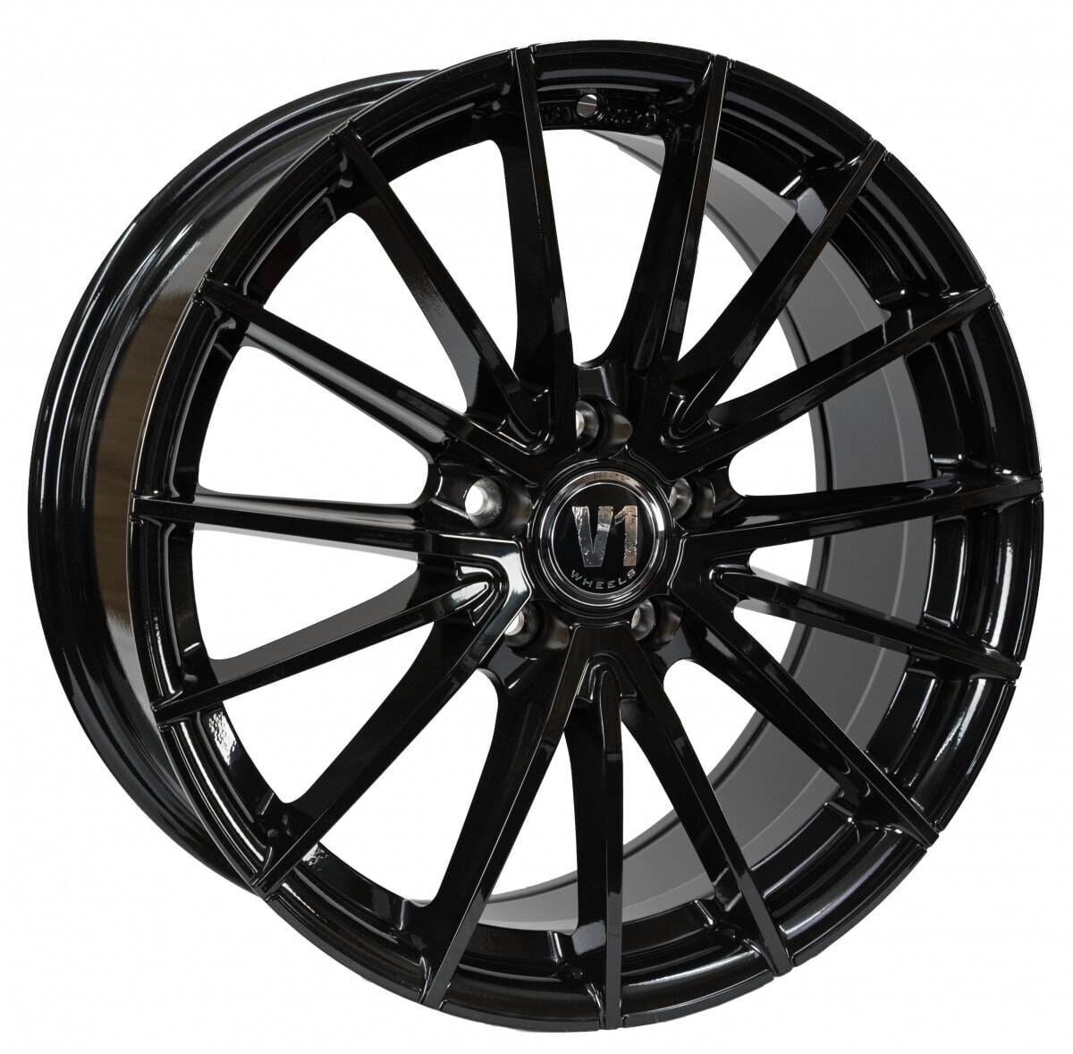 Колесный диск литой V1 Wheels V2 schwarz glänzend lackiert 8.5x19 ET35 - LK5/120 ML72.6