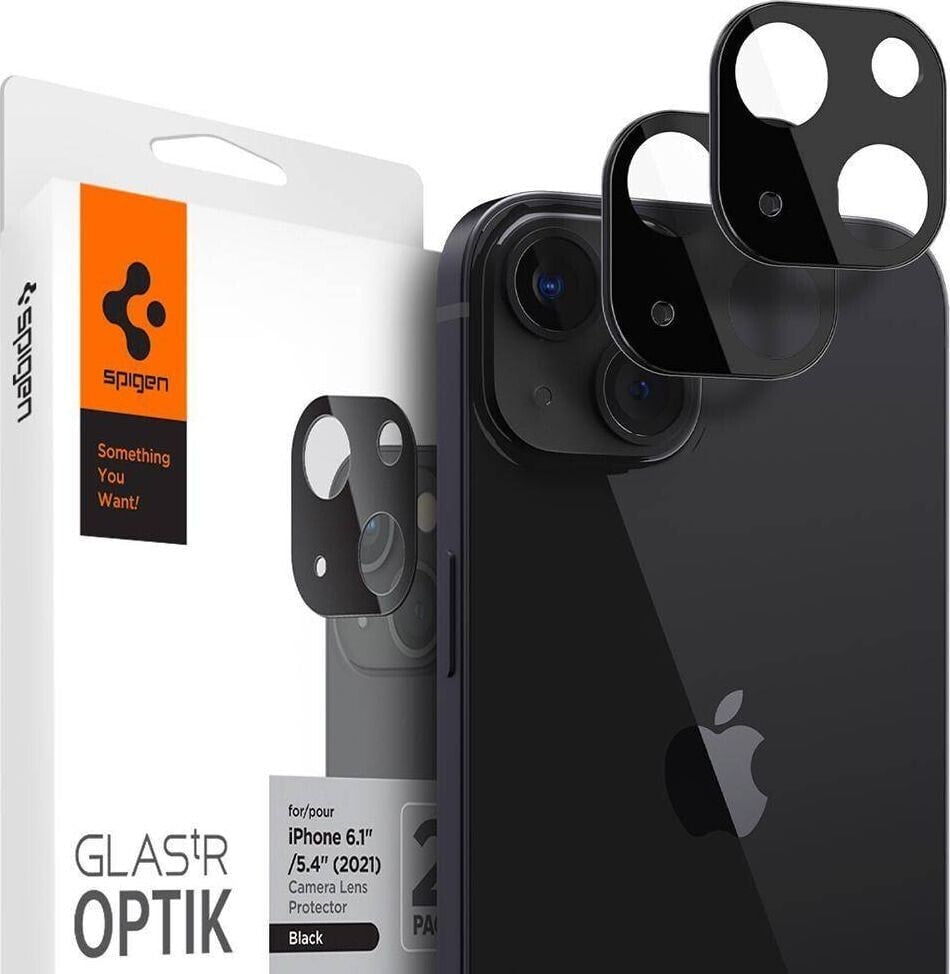 Spigen OSŁONA APARATU SPIGEN OPTIK.TR CAMERA PROTECTOR 2-PACK IPHONE 13 MINI / 13 BLACK