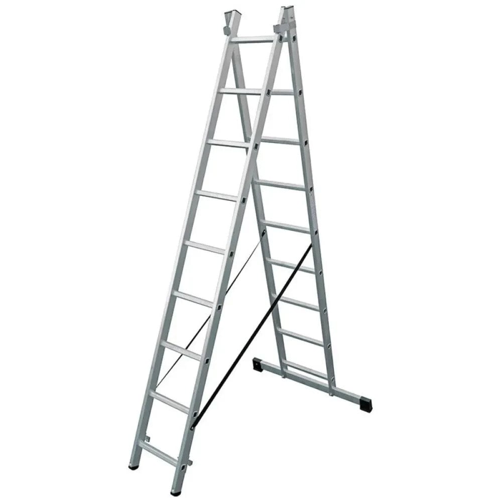 EDM Aluminium Transformable Ladder 2x9 Steps