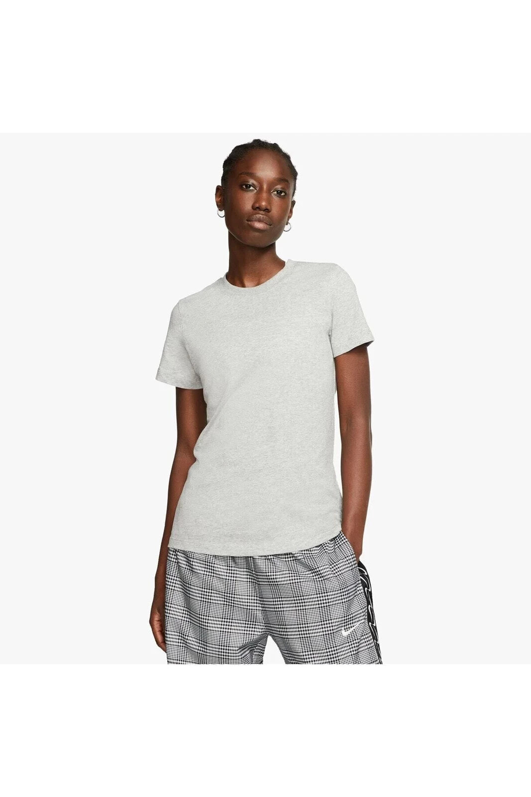 Kadın Gri Spor Giyim Kadın Urban Kısa Kollu T-shirt
