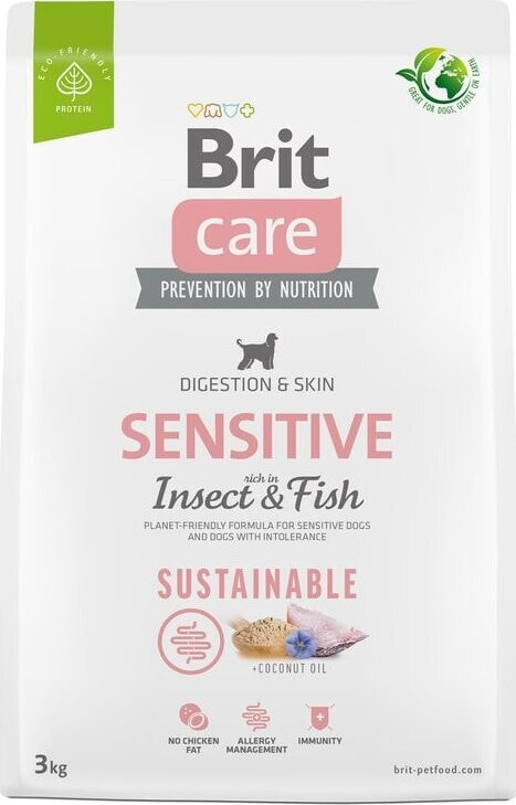 Brit Sucha karma dla psa Dog Sustainable Sensitive Insect Fish 3 kg