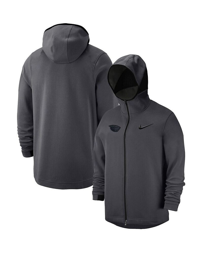 Nike men's Anthracite Oregon State Beavers Tonal Showtime Full-Zip Hoodie Jacket
