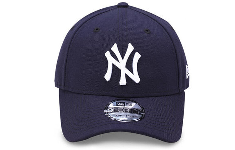 New Era 纽亦华 MLB系列 NY 大LOGO 魔术贴 弯檐棒球帽 藏青色vibe风 / New Era 70342777