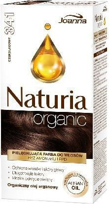 Joanna Naturia Organic No.341 Краска для волос без аммиака для чувствительной кожи головы, оттенок шоколадный