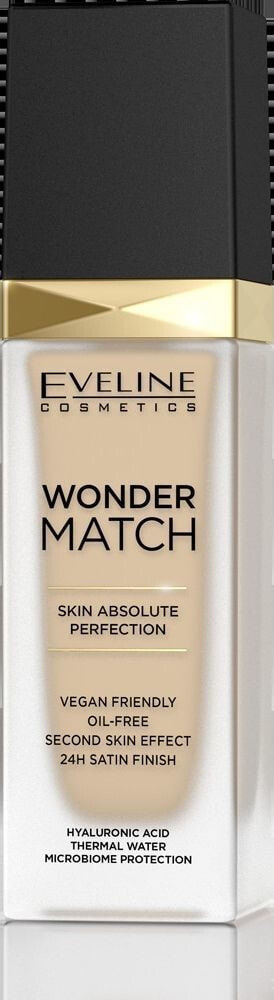 Eveline Wonder Match Skin Absolute Perfection No. 10 Light Vanilla Стойкий тональный крем с атласным покрытием 30 мл