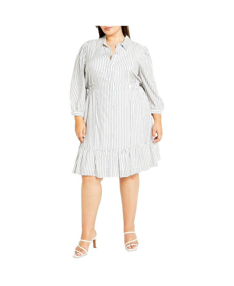 CITY CHIC plus Size Flynn Stripe Dress