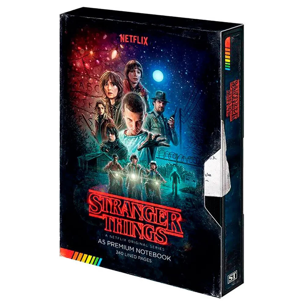 PYRAMID A5 Notebook Stranger Things Premium VHS