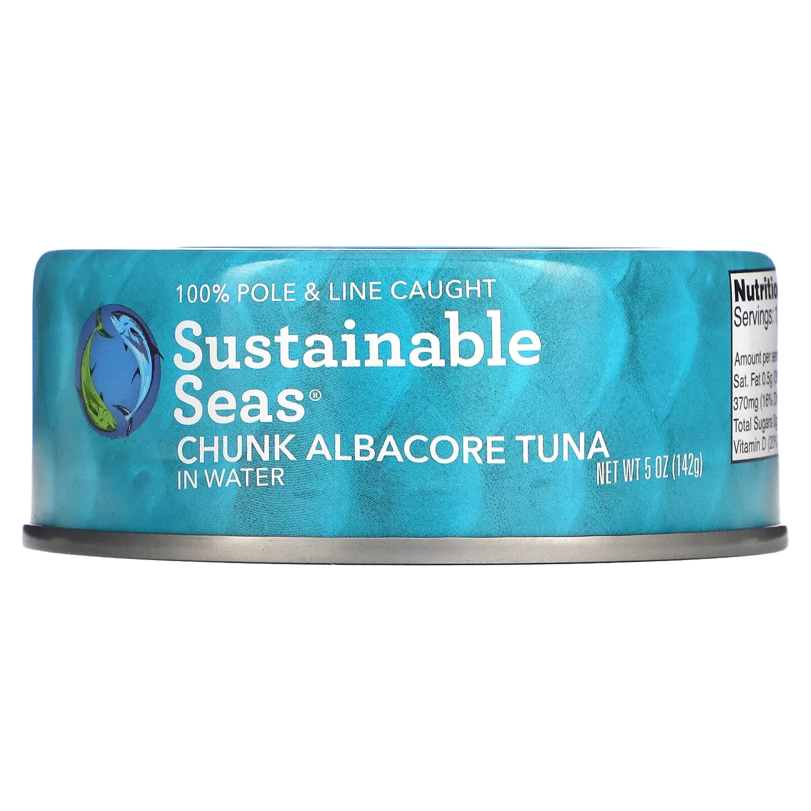 Sustainable Seas, Кусочки альбакорского тунца в воде, 142 г (5 унций)
