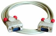 Lindy 9 pol. RS232 1:1 Kabel 2m сигнальный кабель Белый 31510