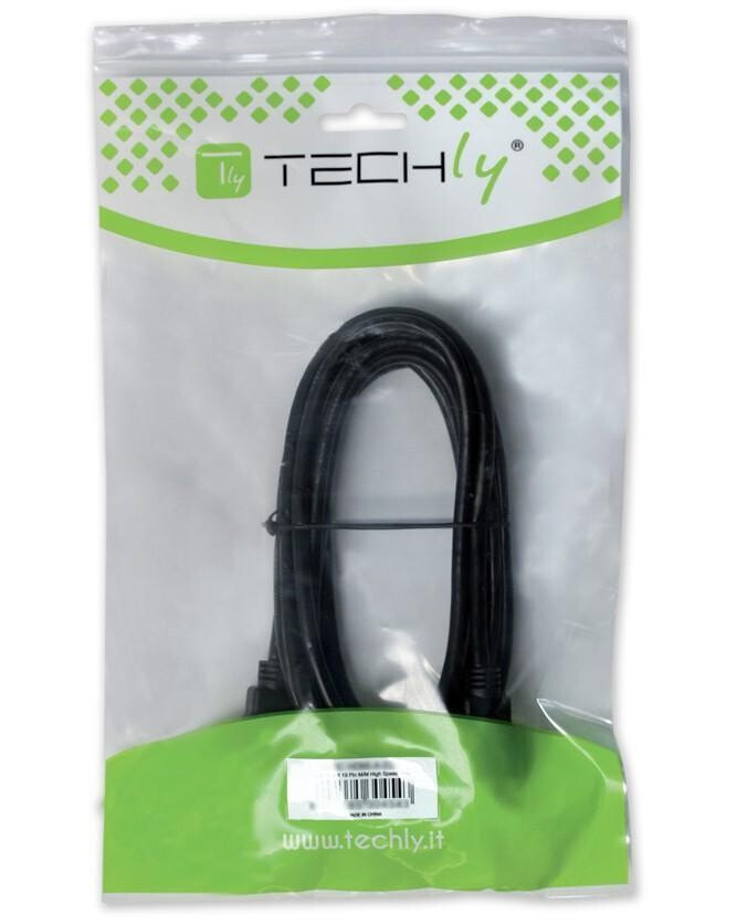 Techly ICOC-U-AB-10-ANG USB кабель 1 m 2.0 USB A USB B Черный