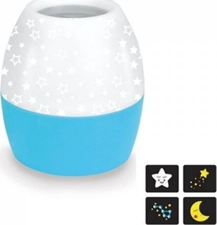 Детский ночник-проектор Omega проецирует звезды, синий 45179