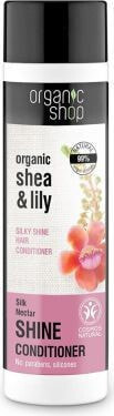 Кондиционер для поврежденных волос Organic Shop Silk Nectar Shine Conditioner Odżywka do włosów 280ml