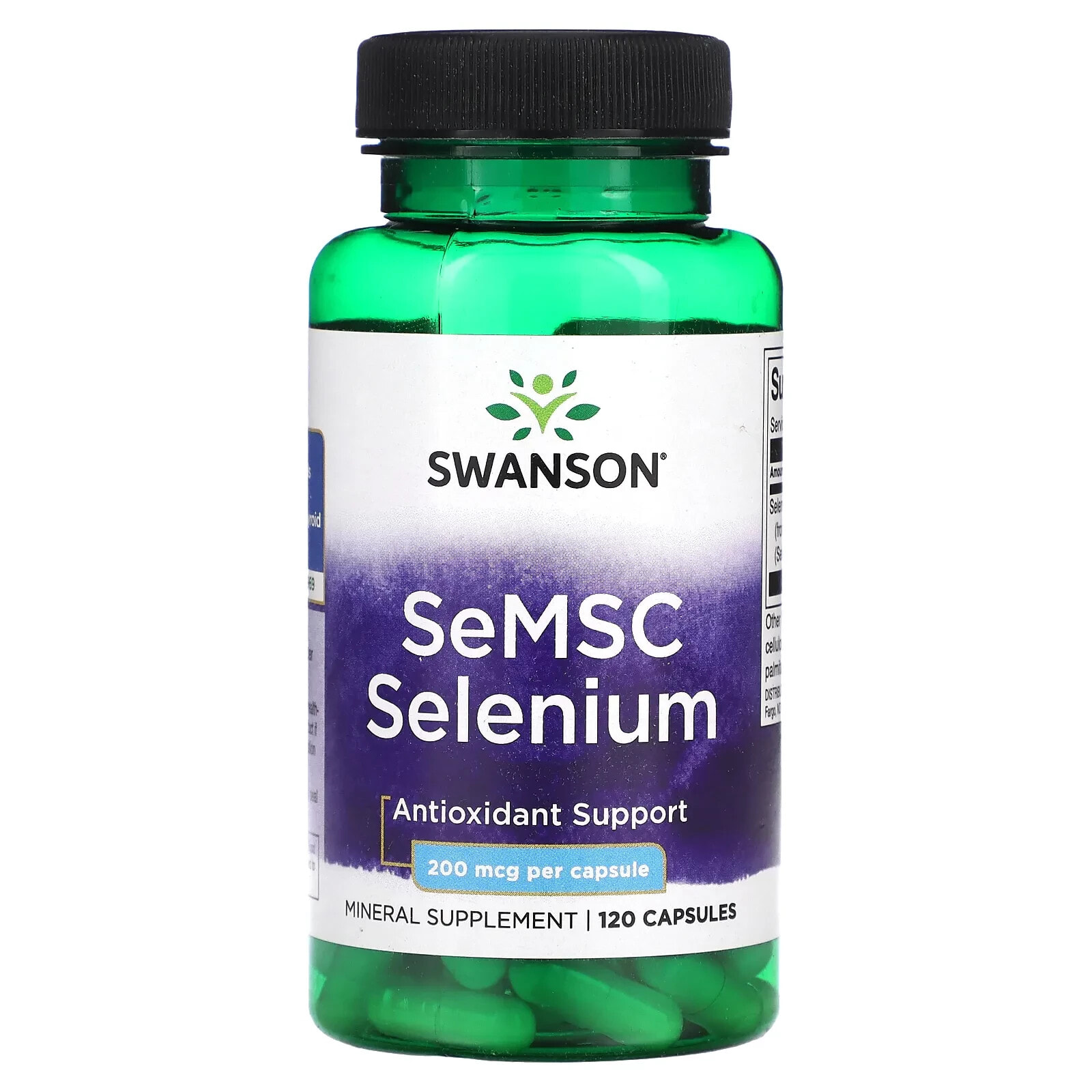 Swanson, SeMSC селен, 200 мкг, 120 капсул