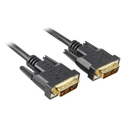 Sharkoon 3m DVI-D to DVI-D (18+1) DVI кабель Черный 4044951009091
