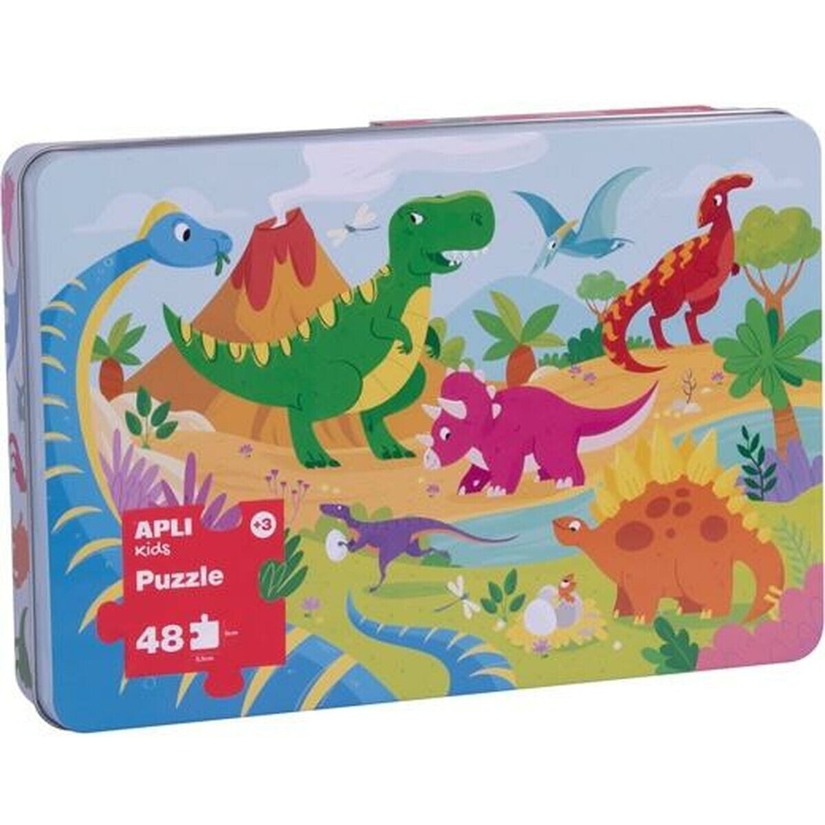 Детский паззл Apli Dinosaurs 24 Предметы 48 x 32 cm