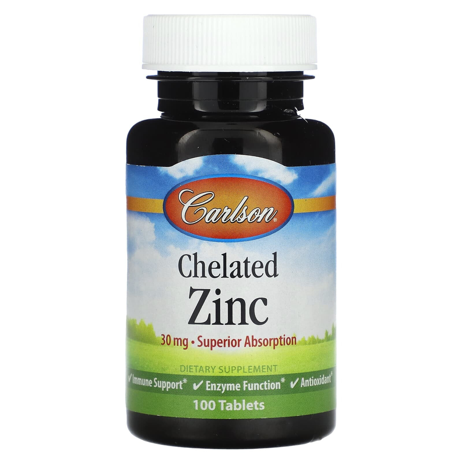 Chelated Zinc, 30 mg, 250 Tablets