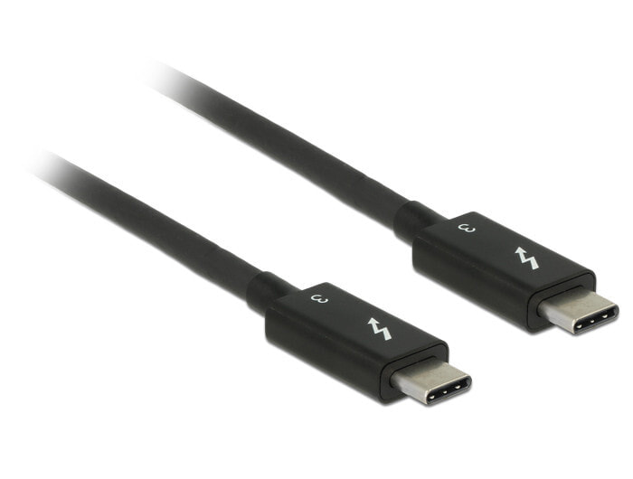 DeLOCK 84844 USB кабель 0,5 m 3.2 Gen 2 (3.1 Gen 2) USB C Черный