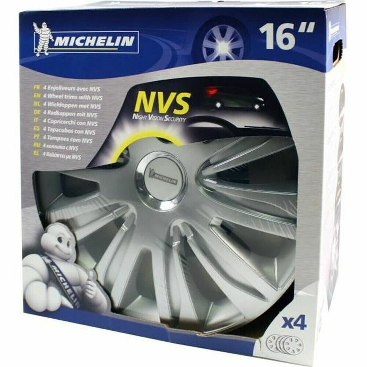 Hubcap Michelin Grey Silver 16