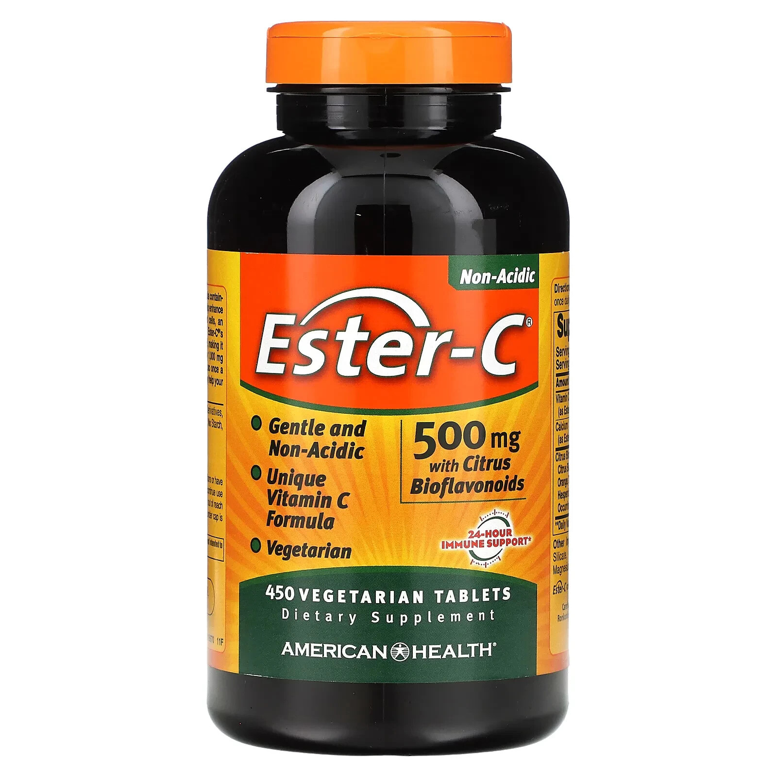 American Health, Ester-C с цитрусовыми биофлавоноидами, 500 мг, 225 вегетарианских таблеток