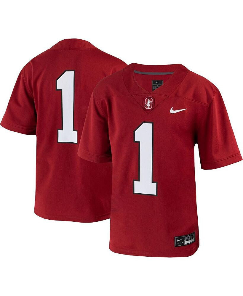 Nike big Boys #1 Crimson Stanford Cardinal Untouchable Football Jersey