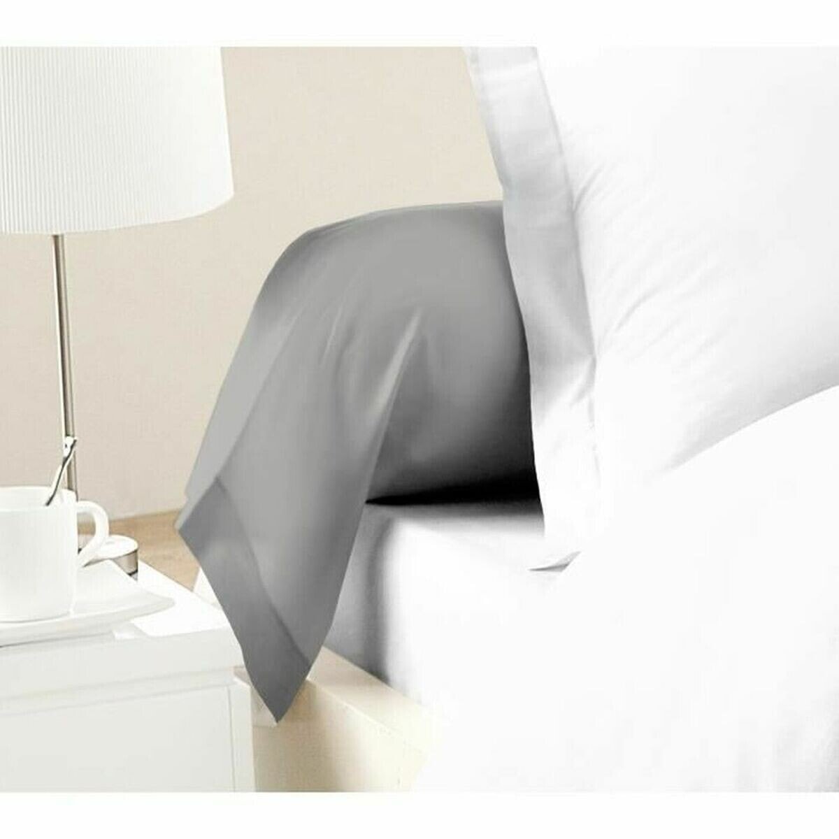 Pillowcase Lovely Home Light grey 85 x 185 cm (2 Units)