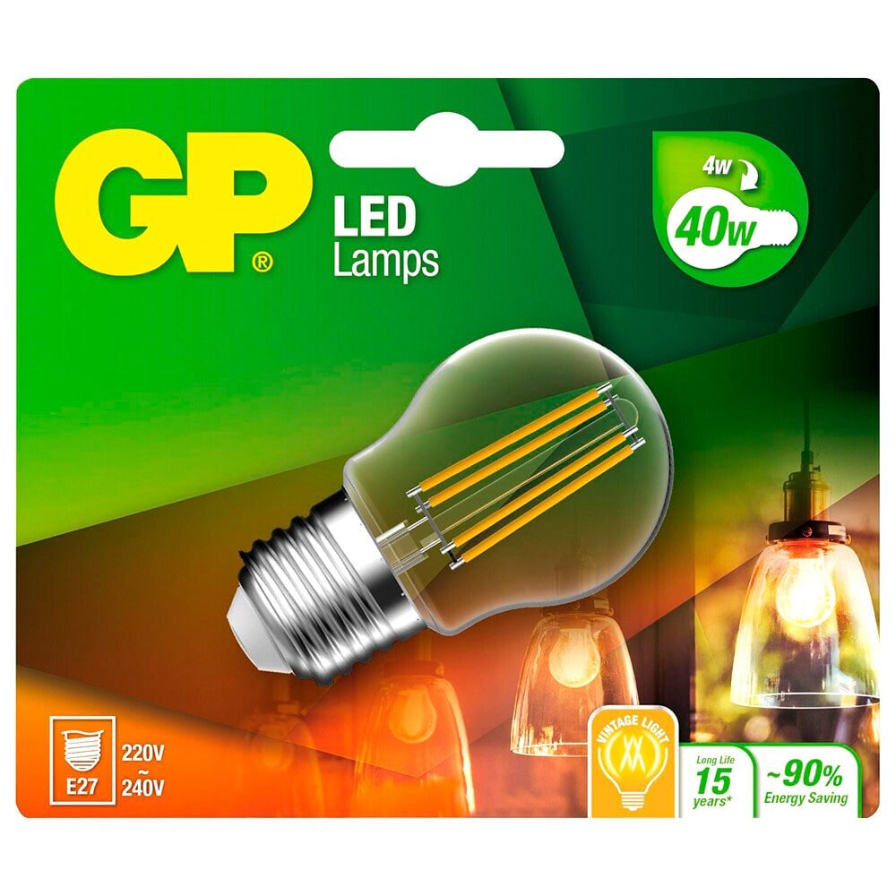 GP BATTERIES Filament Mini Globe E27 4W Light Bulb