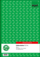 Sigel SD016 - Monochromatic - Green - White - A4 - 40 sheets - Lined paper - Hardcover