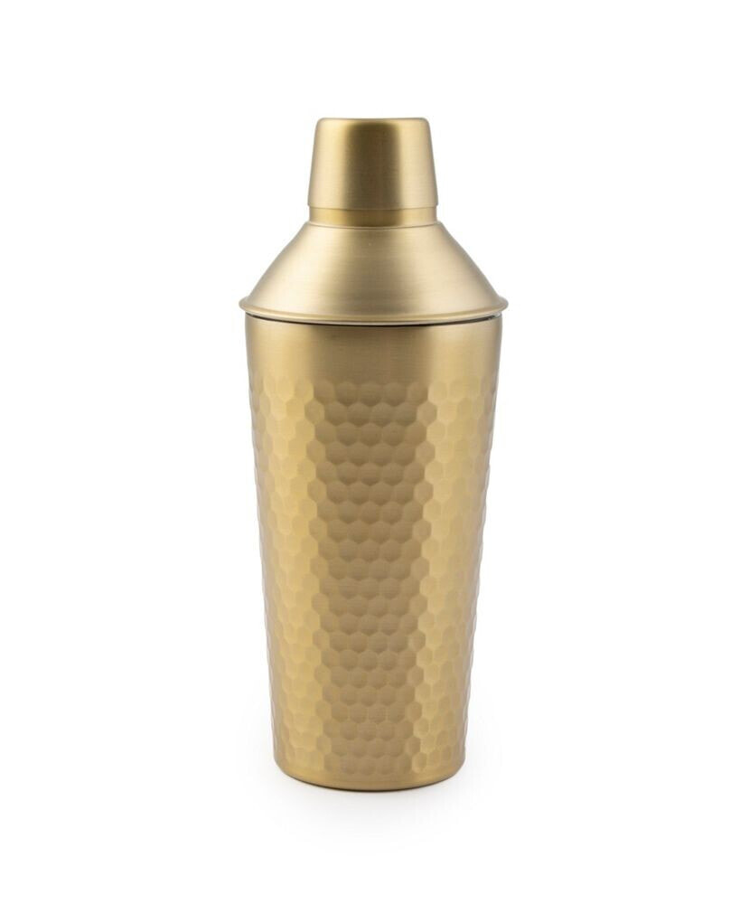 Cambridge champagne Gold Faceted Cocktail Shaker