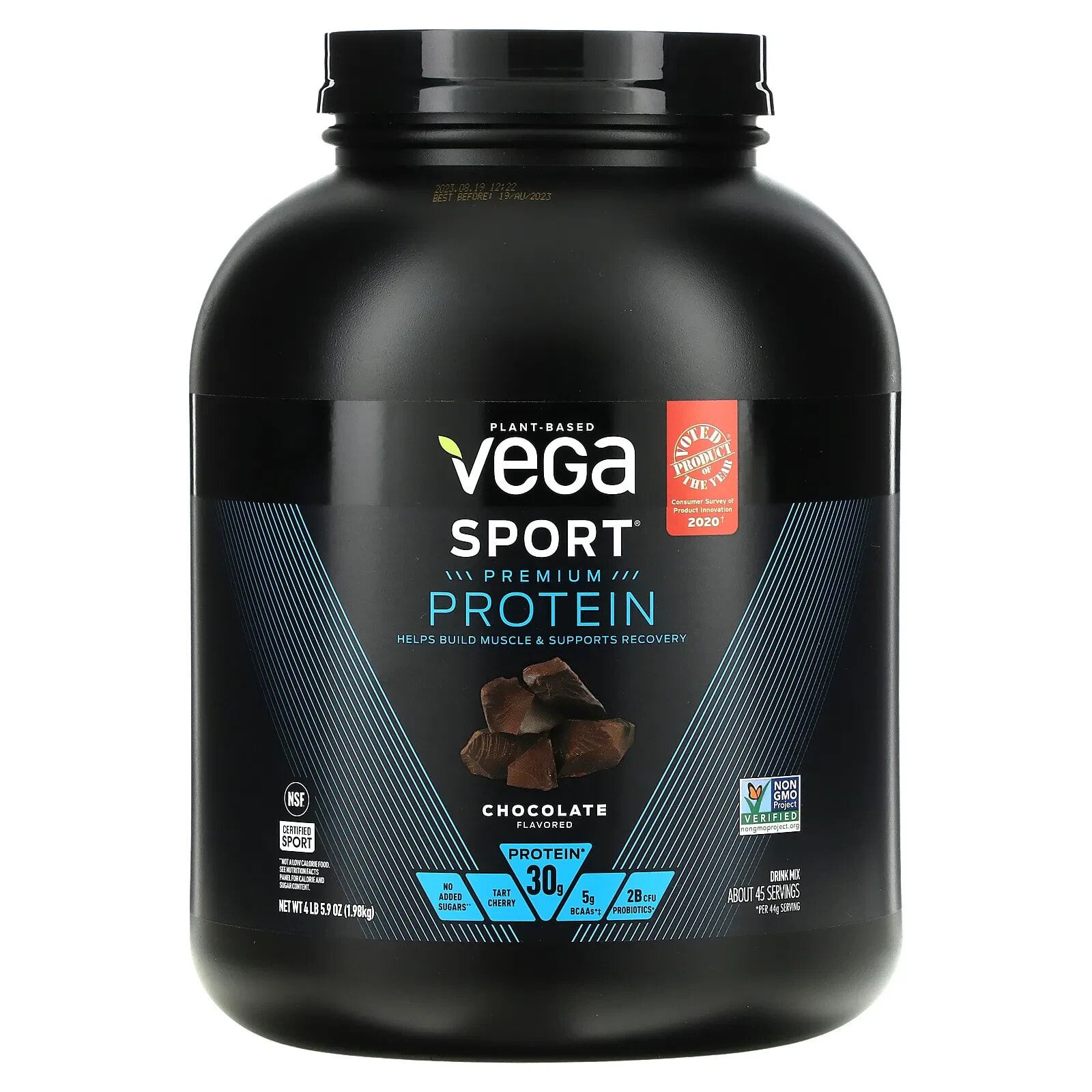 Vega, Sport, протеин премиального качества на растительной основе, с арахисовой пастой, 1,93 кг (4 фунта)