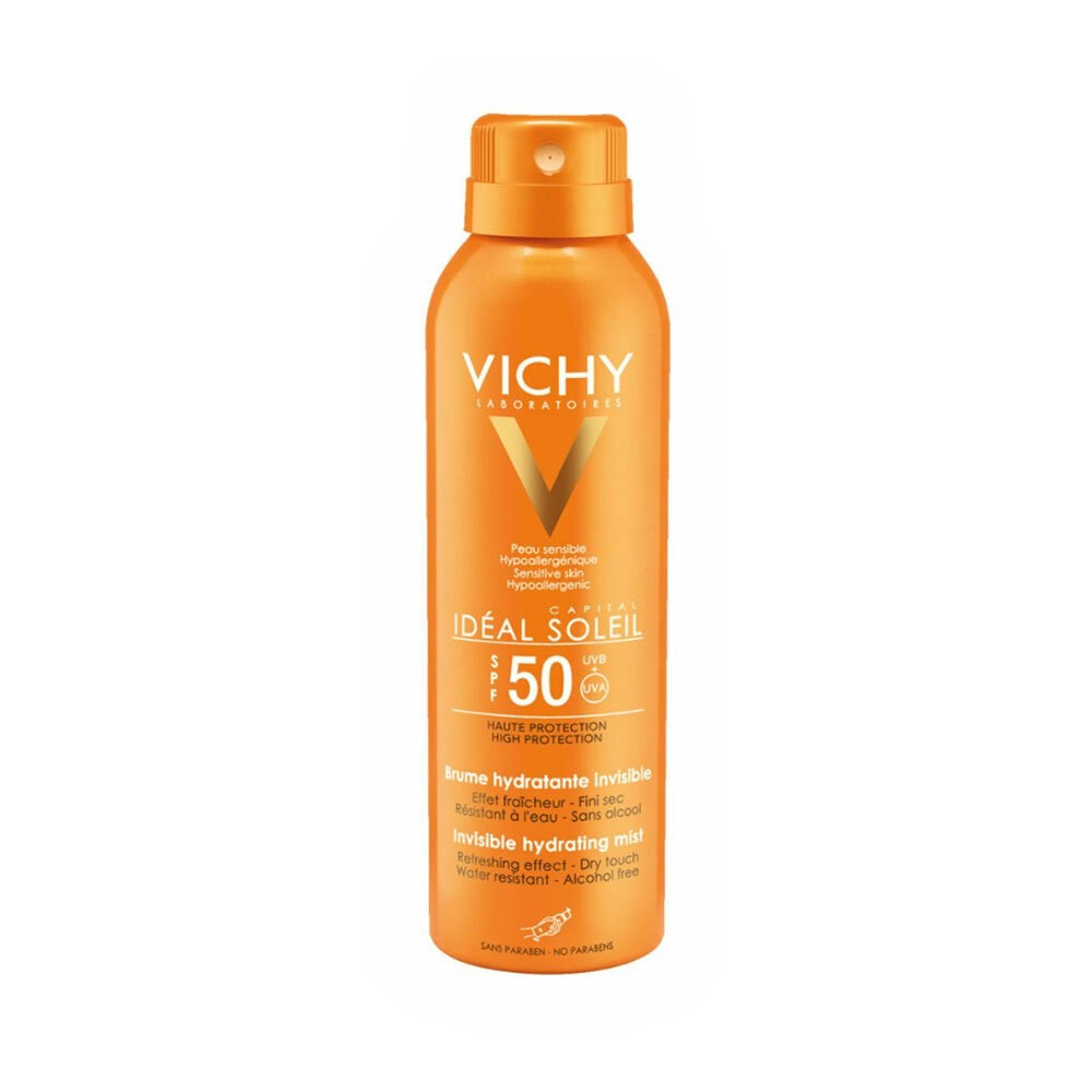 Vichy Capital Soleil SPF50 Гипоаллергенный солнцезащитный водостойкий спрей с матирующим эффектом  200 мл