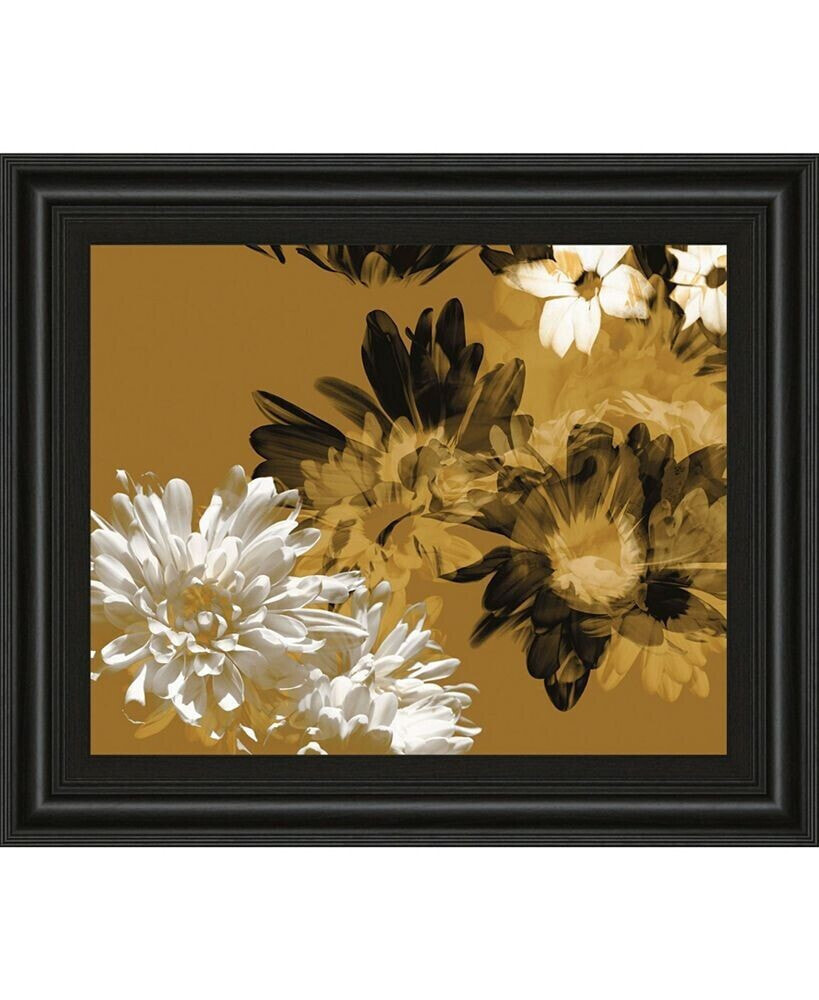 Classy Art golden Bloom I by Framed Print Wall Art, 22