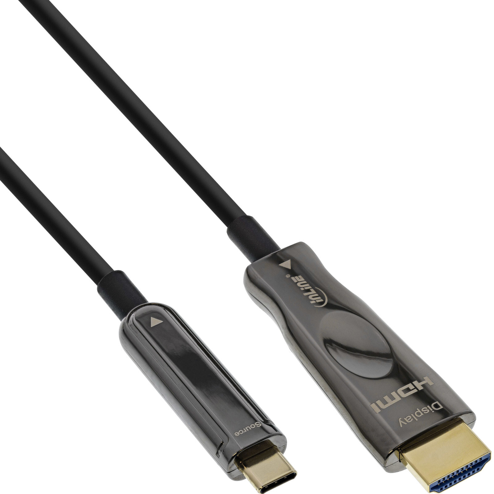 USB Display AOC Kabel Typ-C Stecker zu HDMI Stecker 50m - Cable - Digital