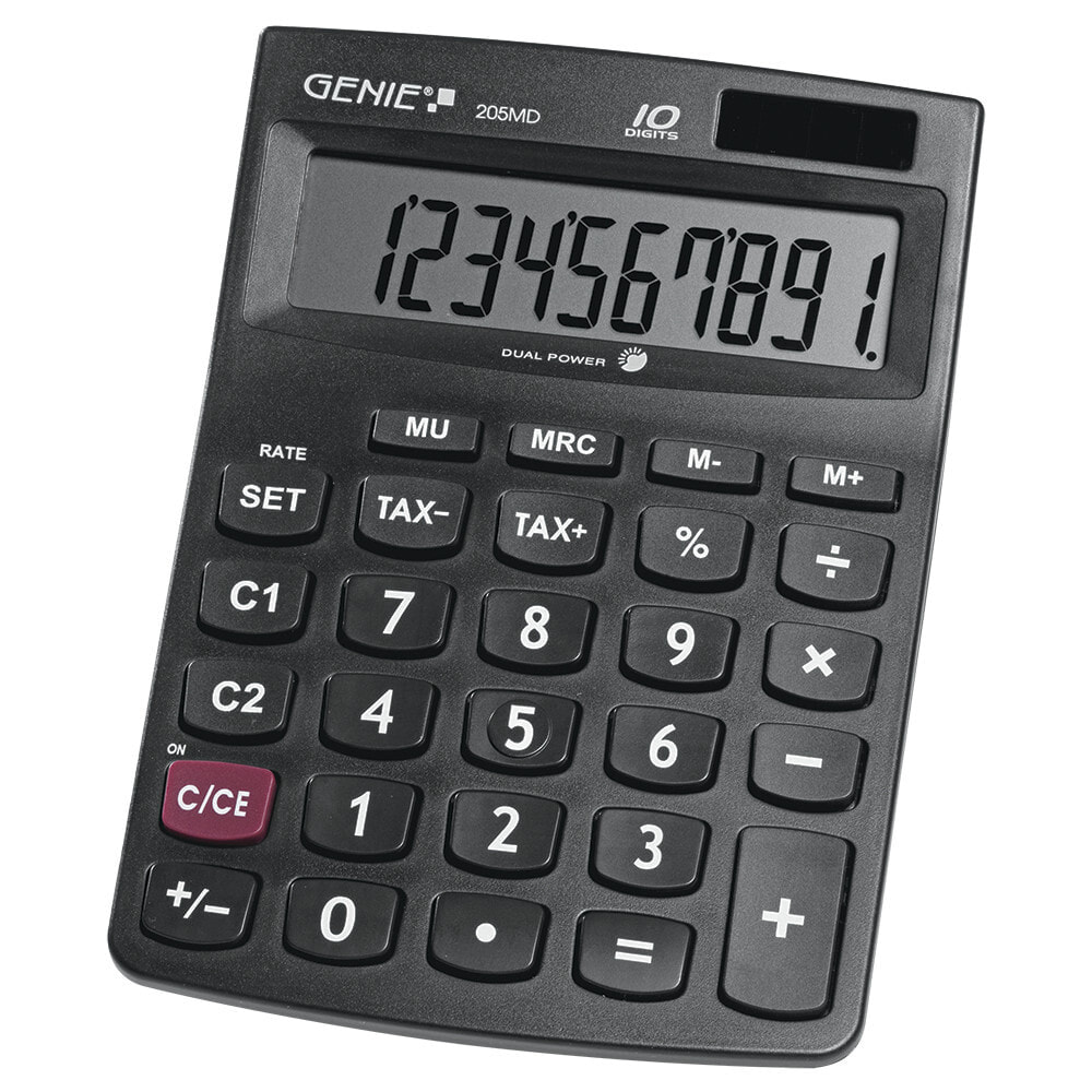 Genie 205 MD калькулятор Настольный Базовый Черный 12030